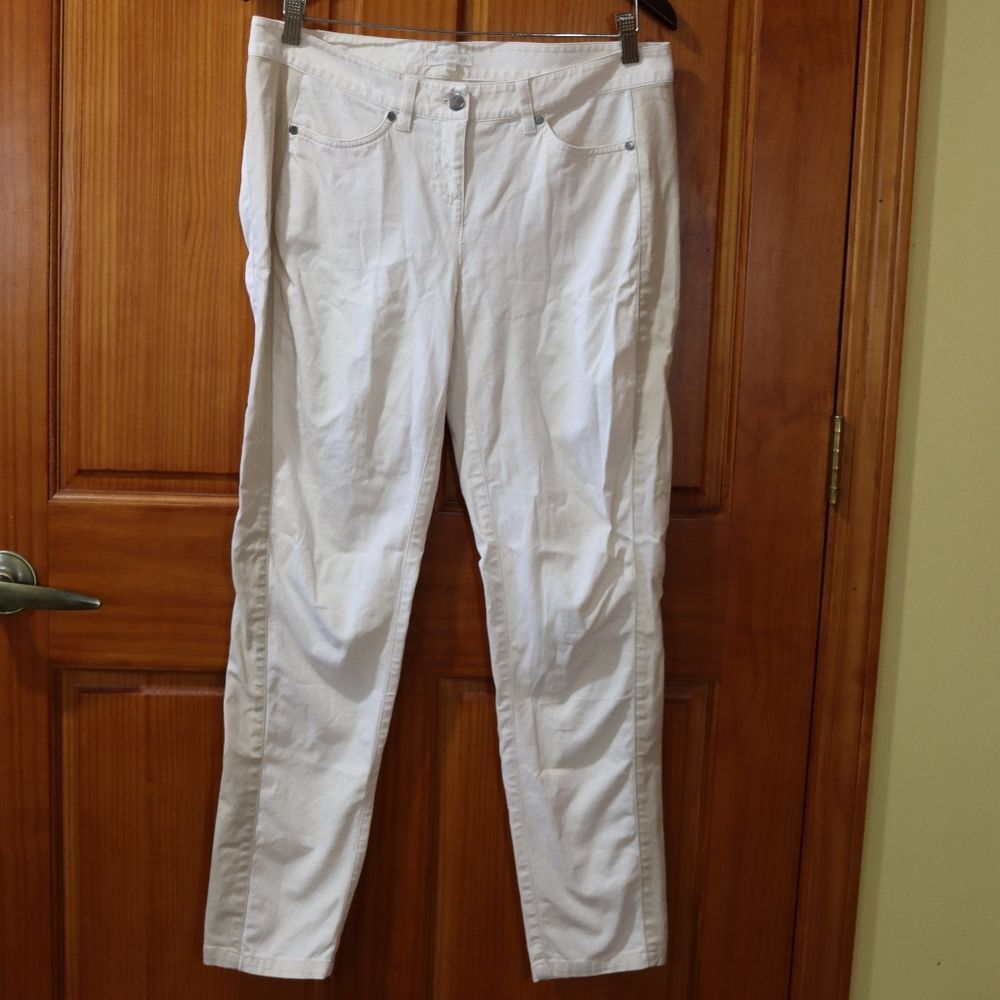 Eileen Fisher Light Pink & Tan Skinny Jeans PM